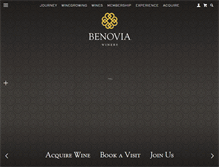 Tablet Screenshot of benoviawinery.com